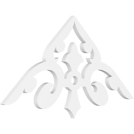Ekena Millwork Pitch Whitman Architectural Grade PVC Gable Pediment, 36"W x 16 1/2"H x 1"P (11/12) GPP036X017X100WHI